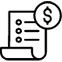 Icono factura de pago
